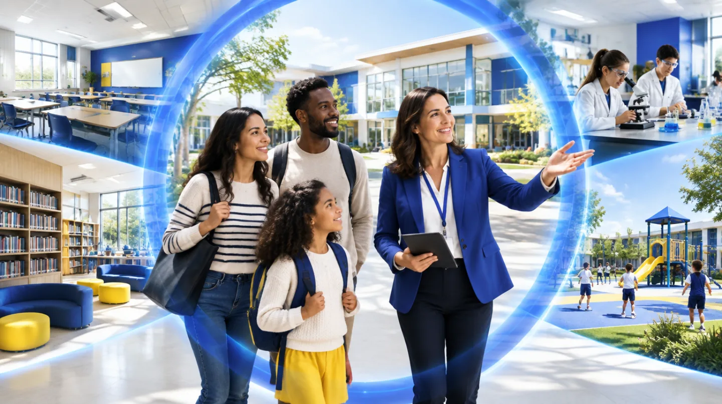 Virtual Tour fuer Schulcampus und Aufnahmeprozess