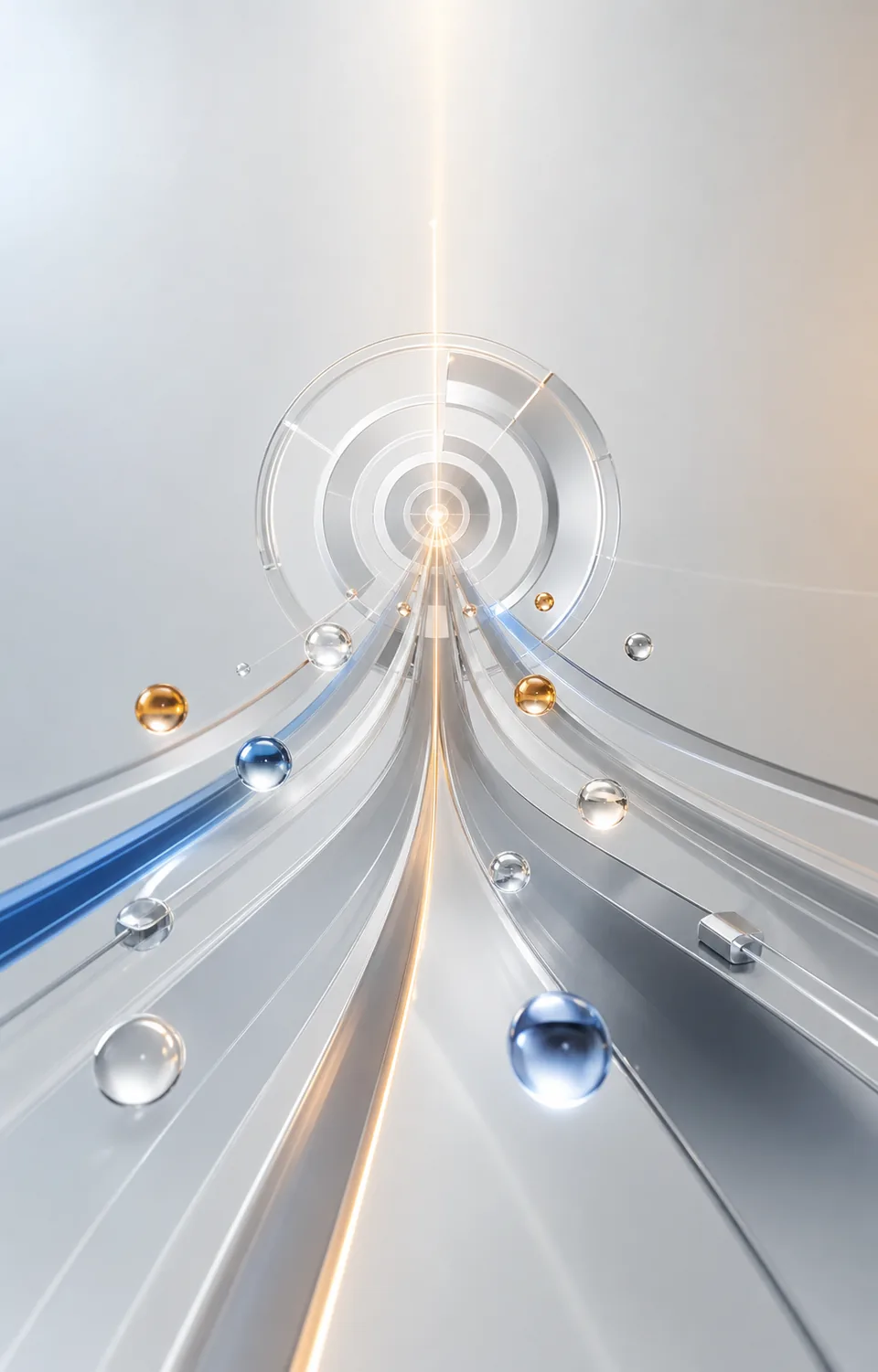 Abstract digital pathways forming a search-optimised website journey