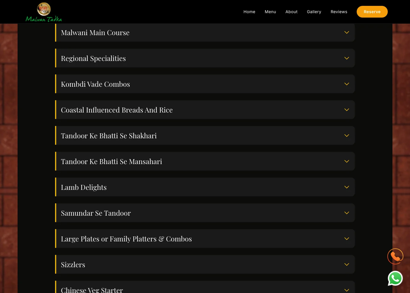 Malvan Tadka Marol website preview